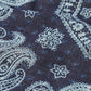 45R Indigo Gauze Paisley Bandana