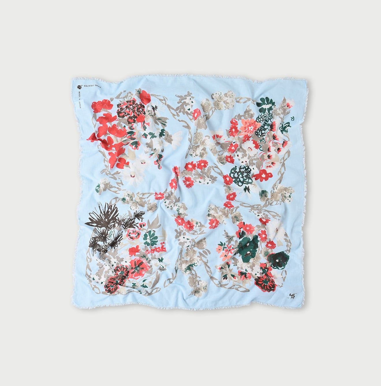 45R Gauze Flower Wreath FUROSHIKii