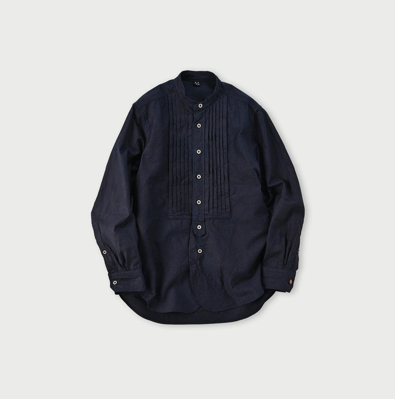 Indigo Supima Oxford 908 Pintuck Shirt - 45R by 45rpm studio - Image 1