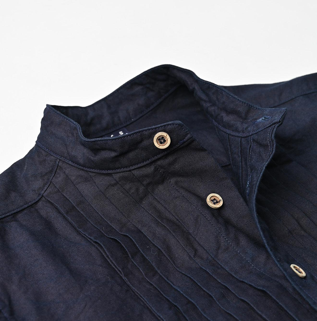 Indigo Supima Oxford 908 Pintuck Shirt - 45R by 45rpm studio - Image 11