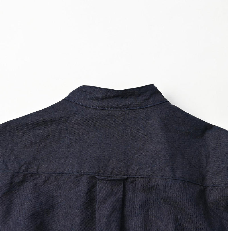 Indigo Supima Oxford 908 Pintuck Shirt - 45R by 45rpm studio - Image 14