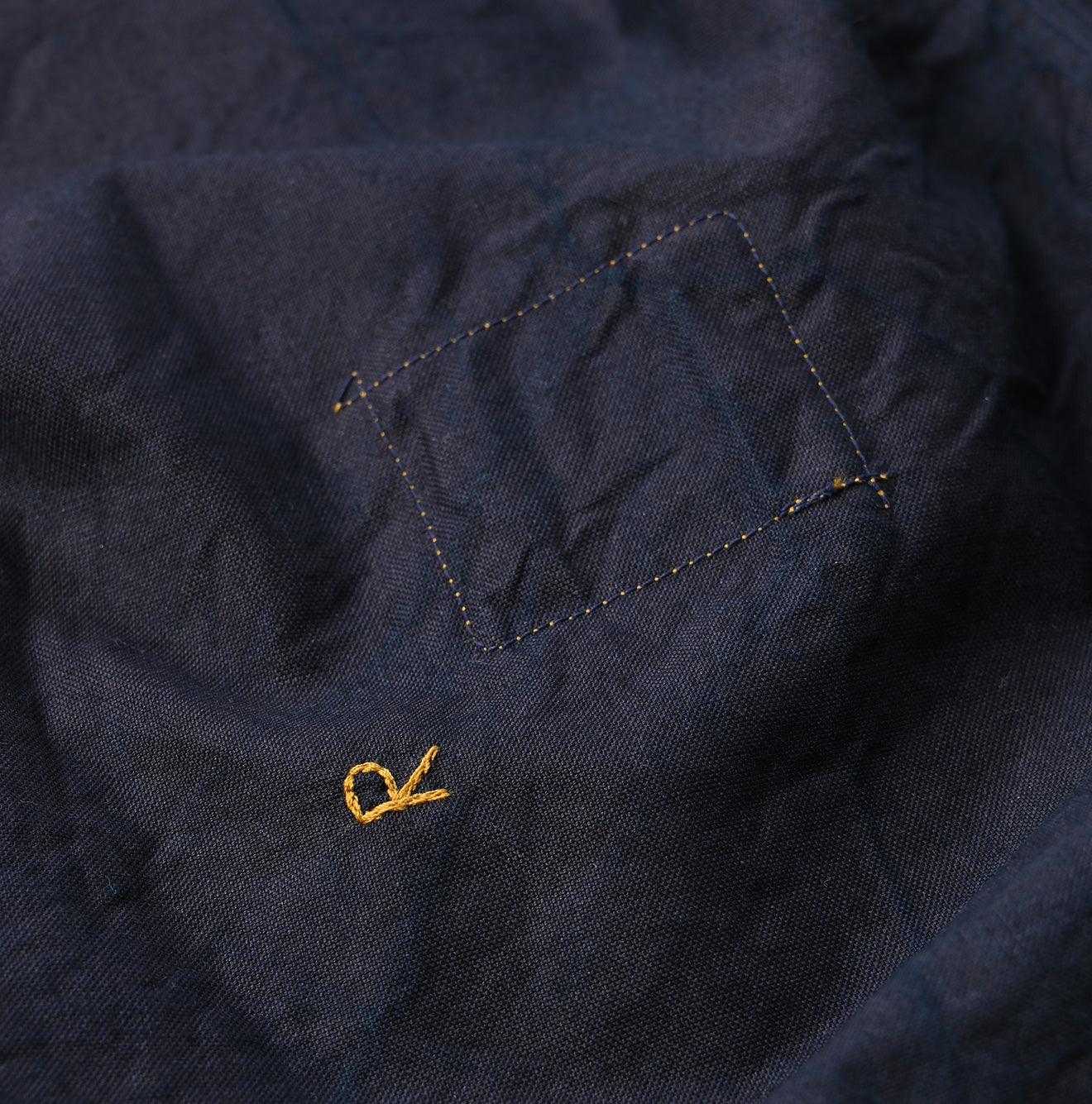 Indigo Supima Oxford 908 Pintuck Shirt - 45R by 45rpm studio - Image 15