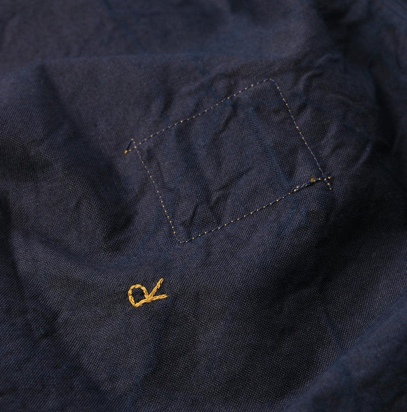 Indigo Supima Oxford 908 Pintuck Shirt - 45R by 45rpm studio - Image 15