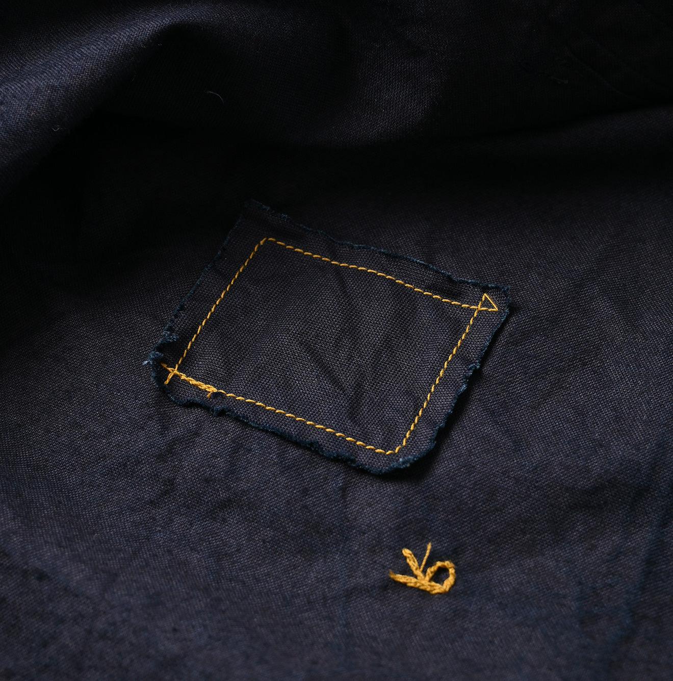 Indigo Supima Oxford 908 Pintuck Shirt - 45R by 45rpm studio - Image 16