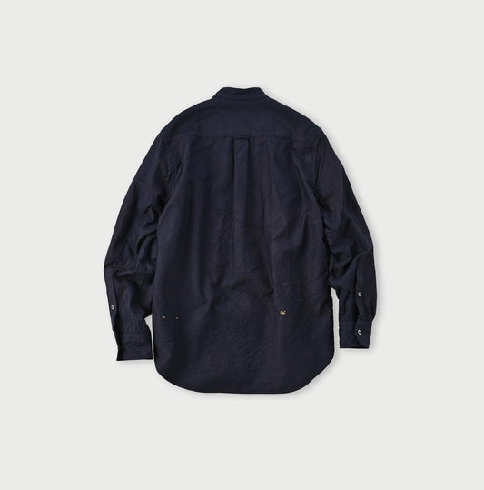 Indigo Supima Oxford 908 Pintuck Shirt - 45R by 45rpm studio