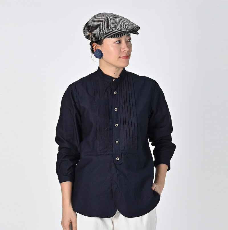Indigo Supima Oxford 908 Pintuck Shirt - 45R by 45rpm studio - Image 3