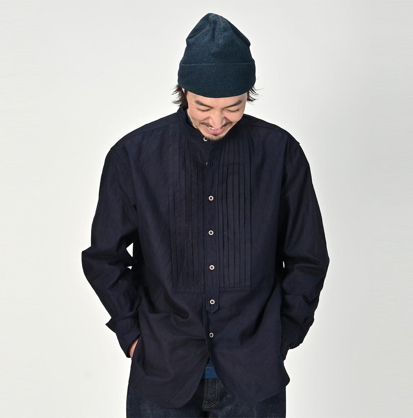 Indigo Supima Oxford 908 Pintuck Shirt - 45R by 45rpm studio - Image 6
