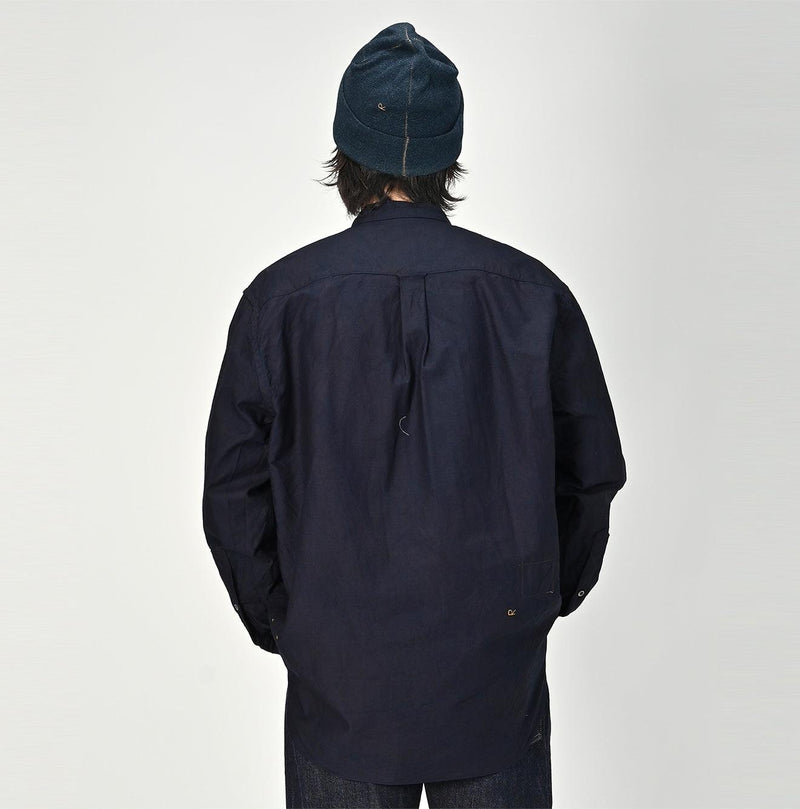Indigo Supima Oxford 908 Pintuck Shirt - 45R by 45rpm studio - Image 8