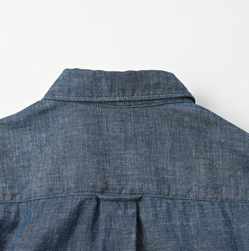 Indigo Dungaree Denim 908 Pintuck Shirt Nou - 45R by 45rpm studio - Image 15