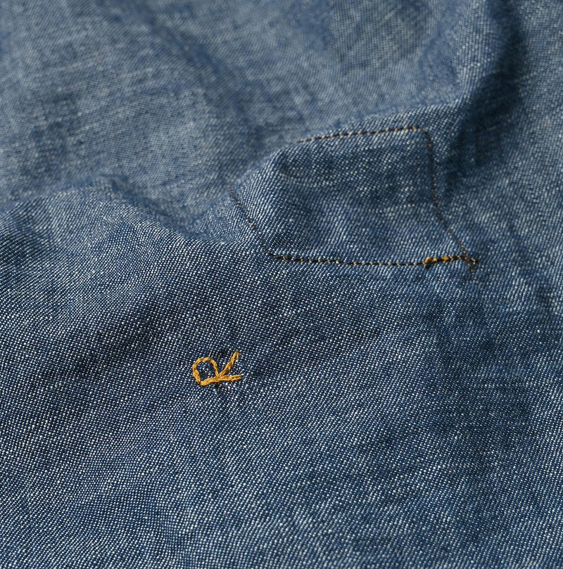 Indigo Dungaree Denim 908 Pintuck Shirt Nou - 45R by 45rpm studio - Image 16