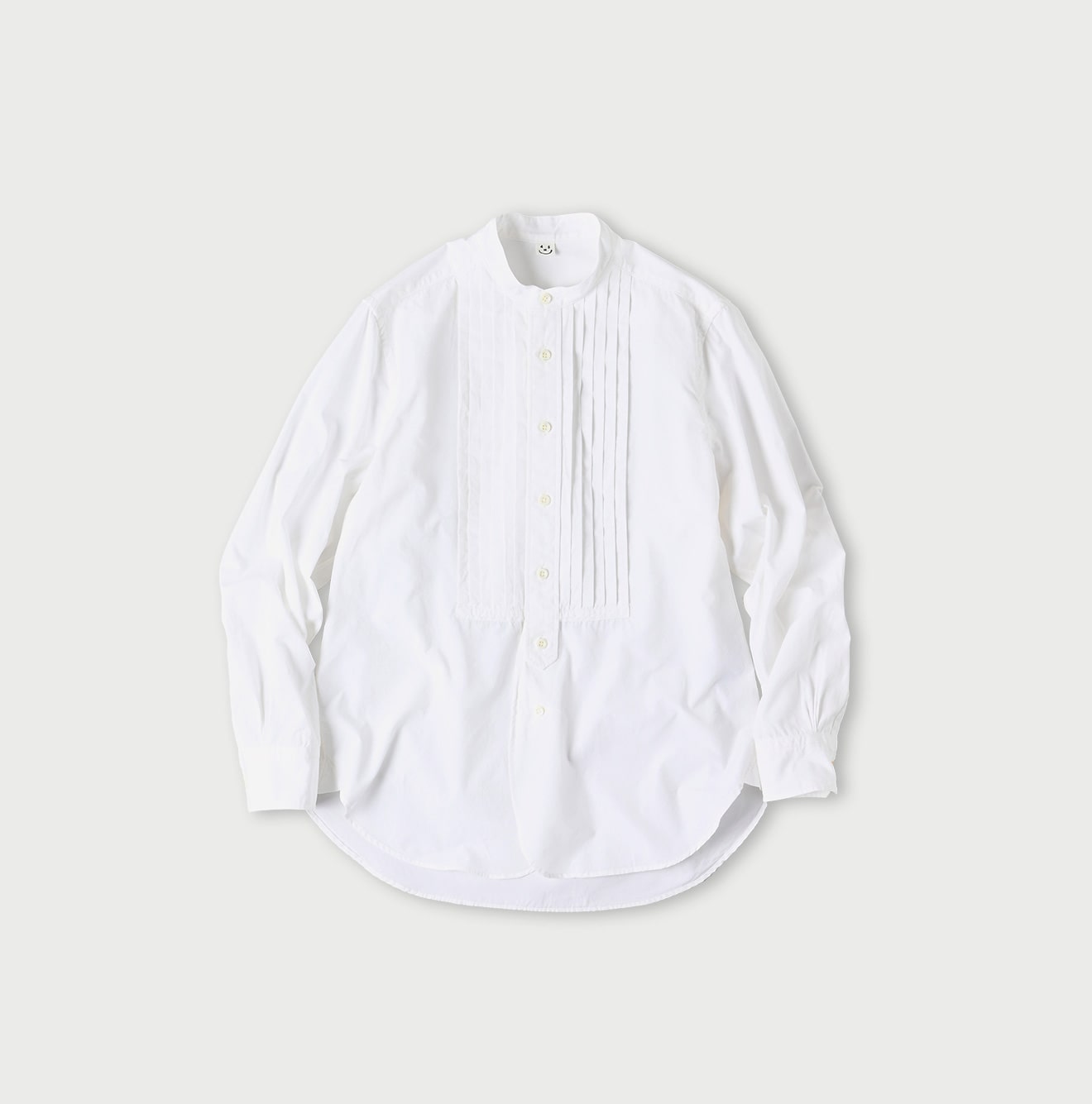 Miko 908 Loafer Pintuck Stand Collar Shirt - 45R by 45rpm studio