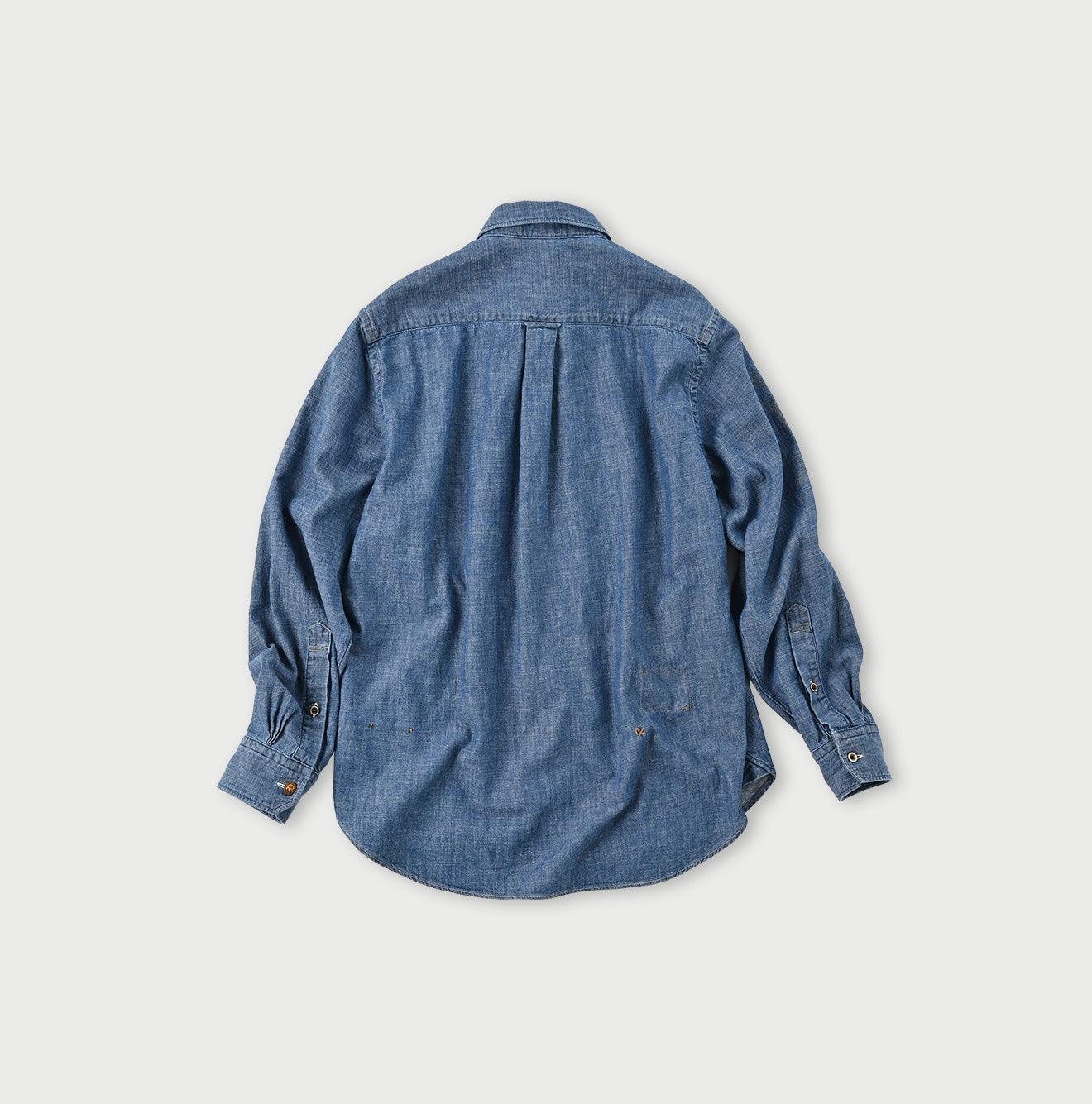Blue Fade Pocket Denim Shirt | Jin - BTS - Fashion Chingu