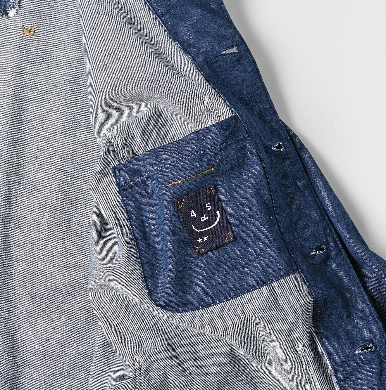 45R Mon-petit Denim 908 4pocket Shirt Nou