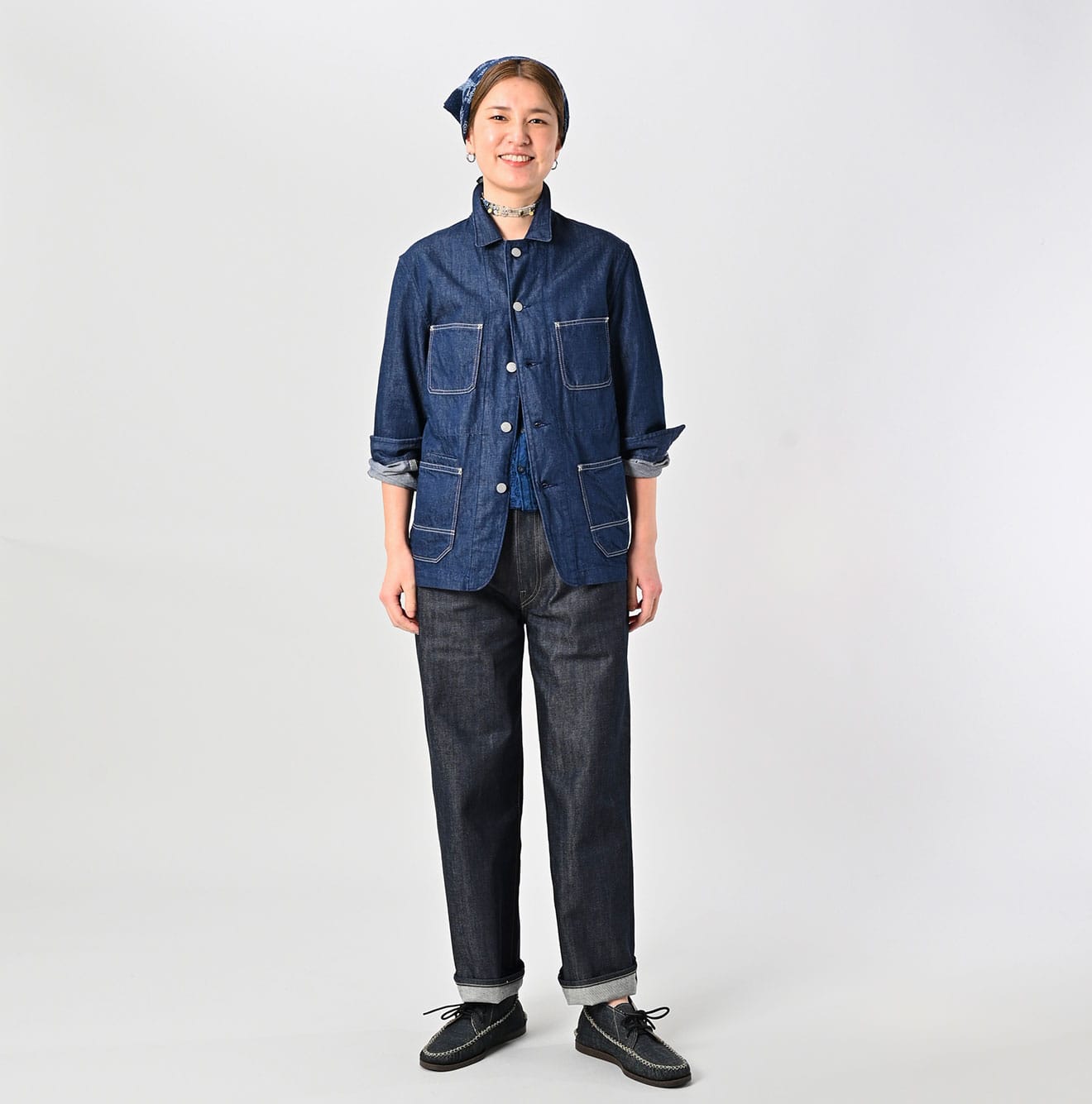 Mon-petit Denim 908 4pocket Shirt Nou - 45R by 45rpm studio