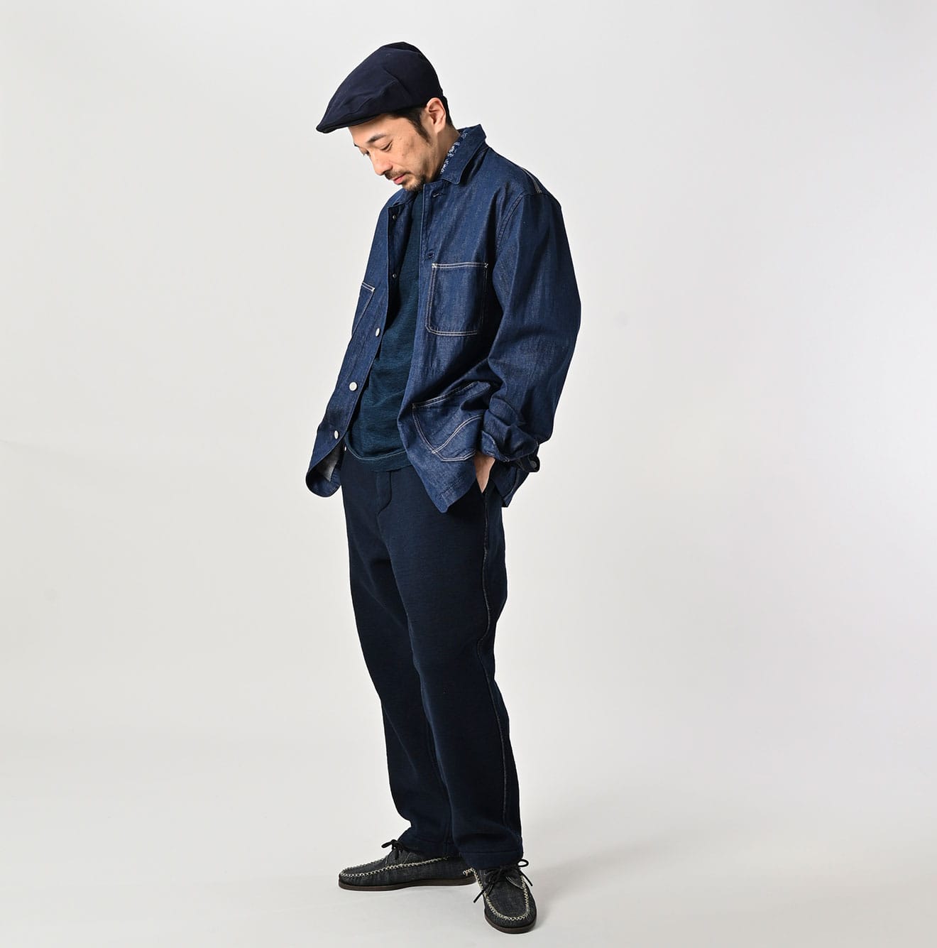 Mon-petit Denim 908 4pocket Shirt Nou - 45R by 45rpm studio