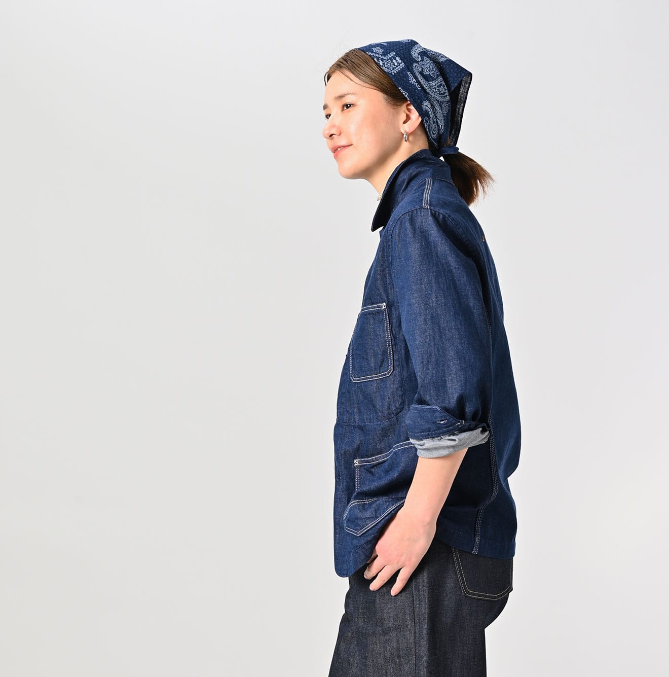 Mon-petit Denim 908 4pocket Shirt Nou - 45R by 45rpm studio