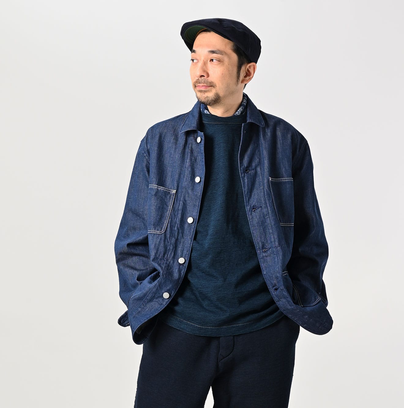 Mon-petit Denim 908 4pocket Shirt Nou - 45R by 45rpm studio