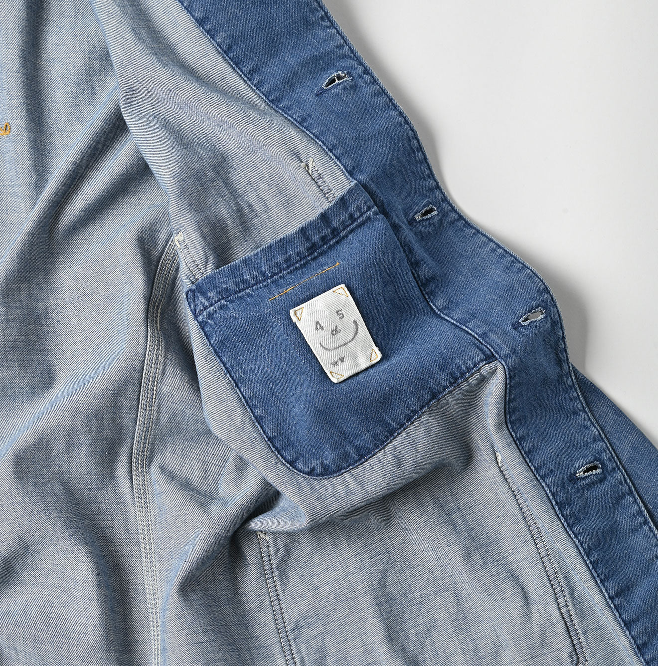 45R Mon-petit Denim 908 4pocket Shirt Tan