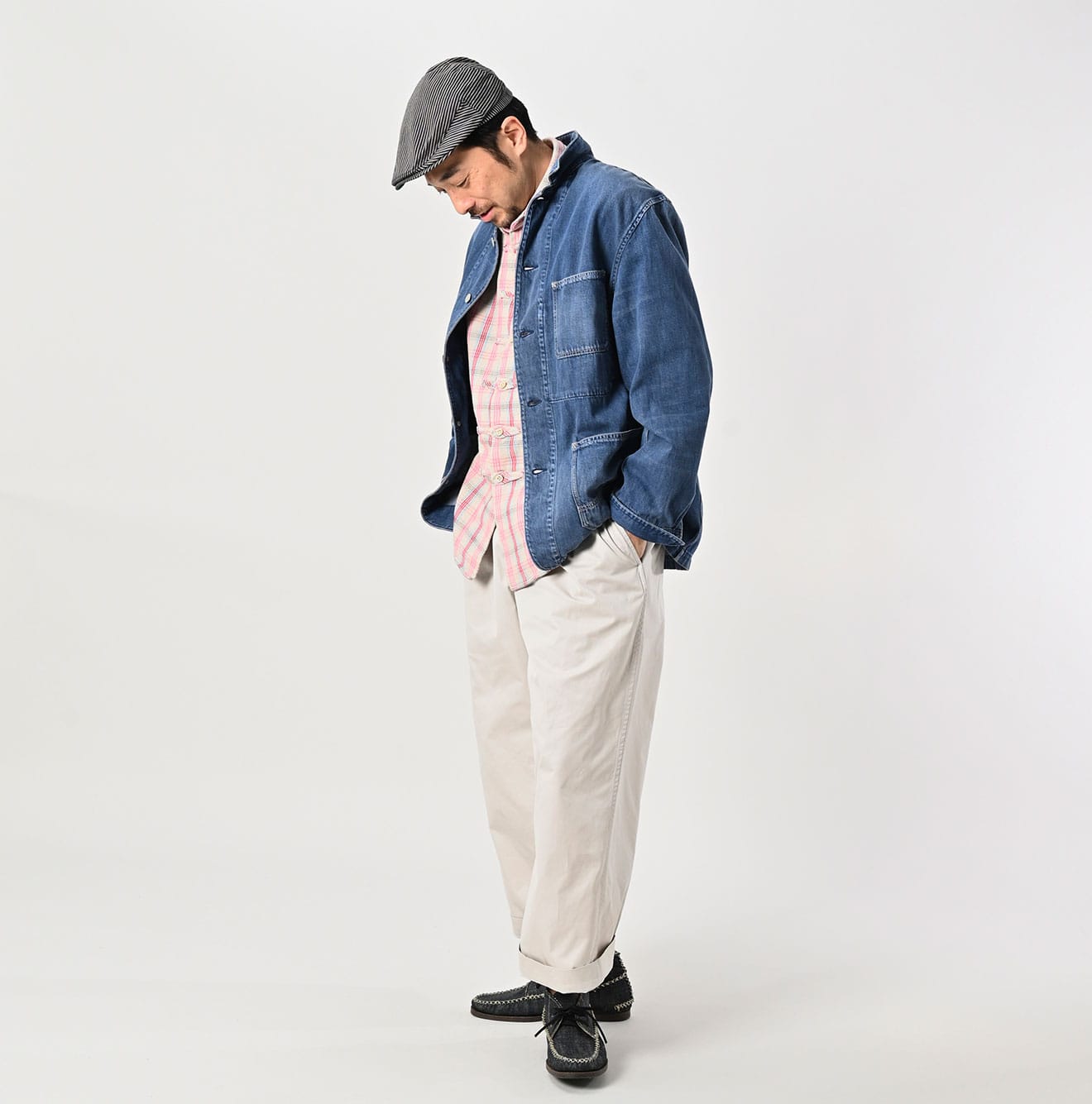 45R Mon-petit Denim 908 4pocket Shirt Tan