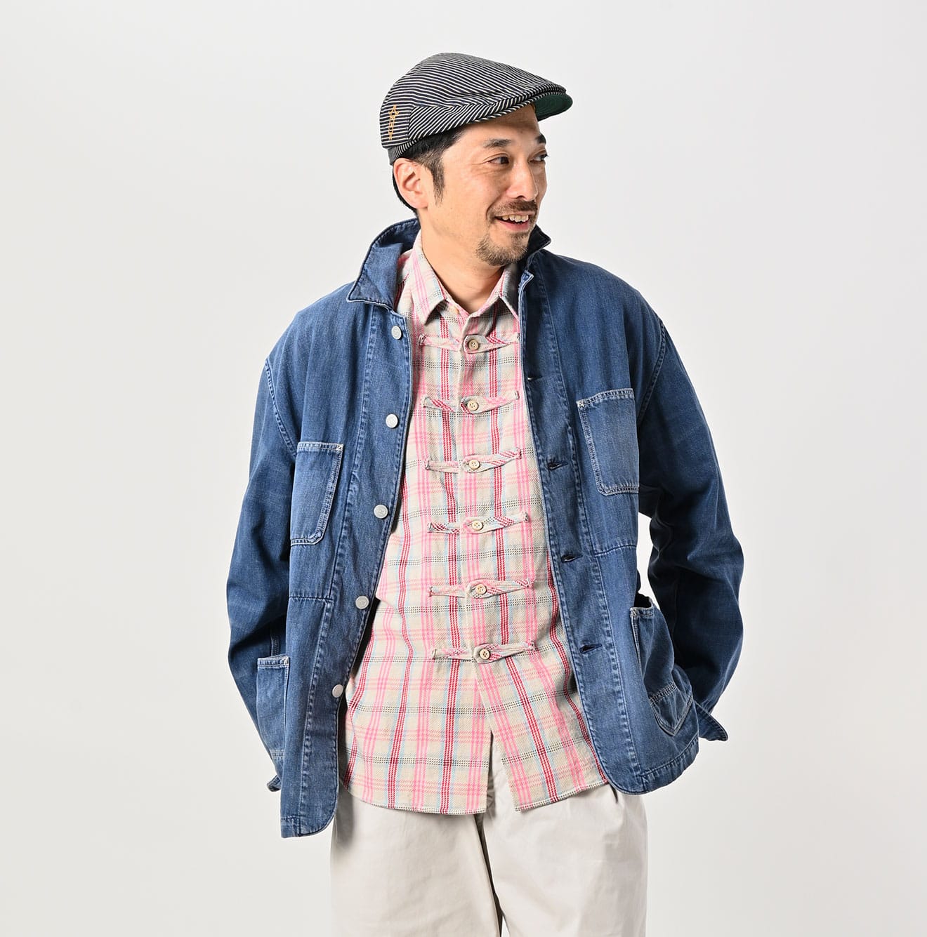 45R Mon-petit Denim 908 4pocket Shirt Tan