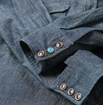 Indigo Dungaree Denim Eastern Shirt Nou - 45R by 45rpm studio