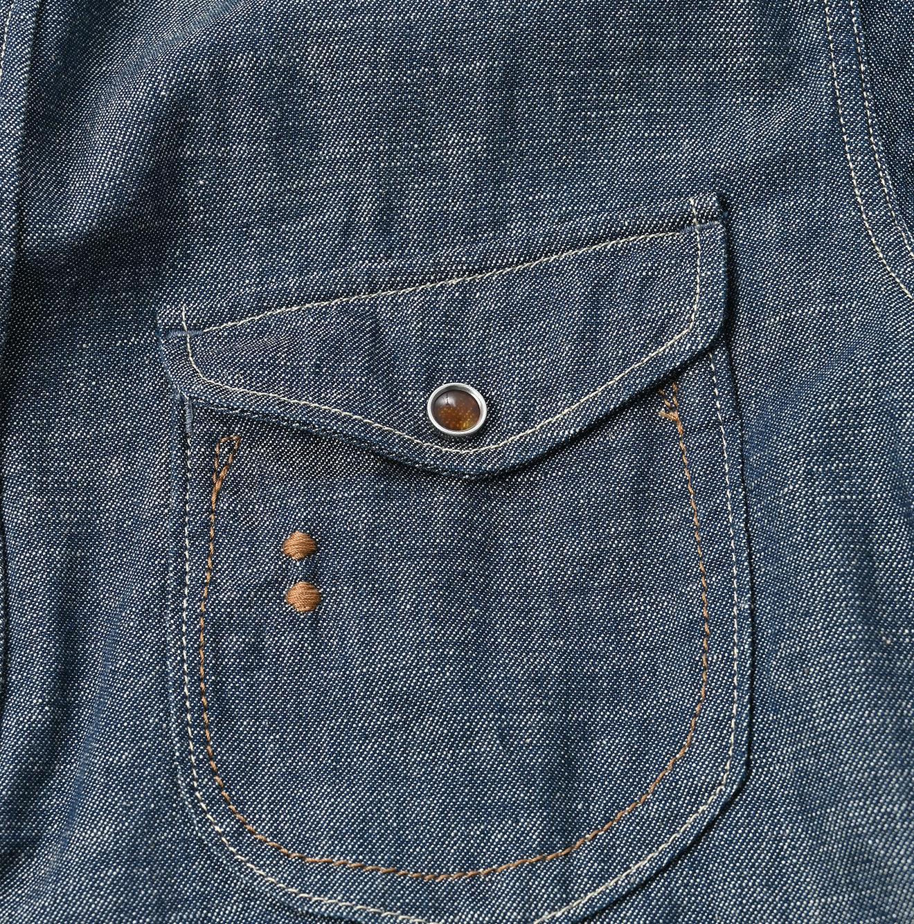 Indigo Dungaree Denim Eastern Shirt Nou - 45R by 45rpm studio - Image 14
