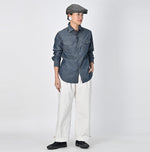 Indigo Dungaree Denim Eastern Shirt Nou - 45R by 45rpm studio