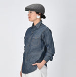 Indigo Dungaree Denim Eastern Shirt Nou - 45R by 45rpm studio