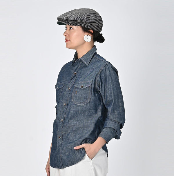 Indigo Dungaree Denim Eastern Shirt Nou - 45R by 45rpm studio