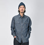 Indigo Dungaree Denim Eastern Shirt Nou - 45R by 45rpm studio