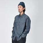 Indigo Dungaree Denim Eastern Shirt Nou - 45R by 45rpm studio