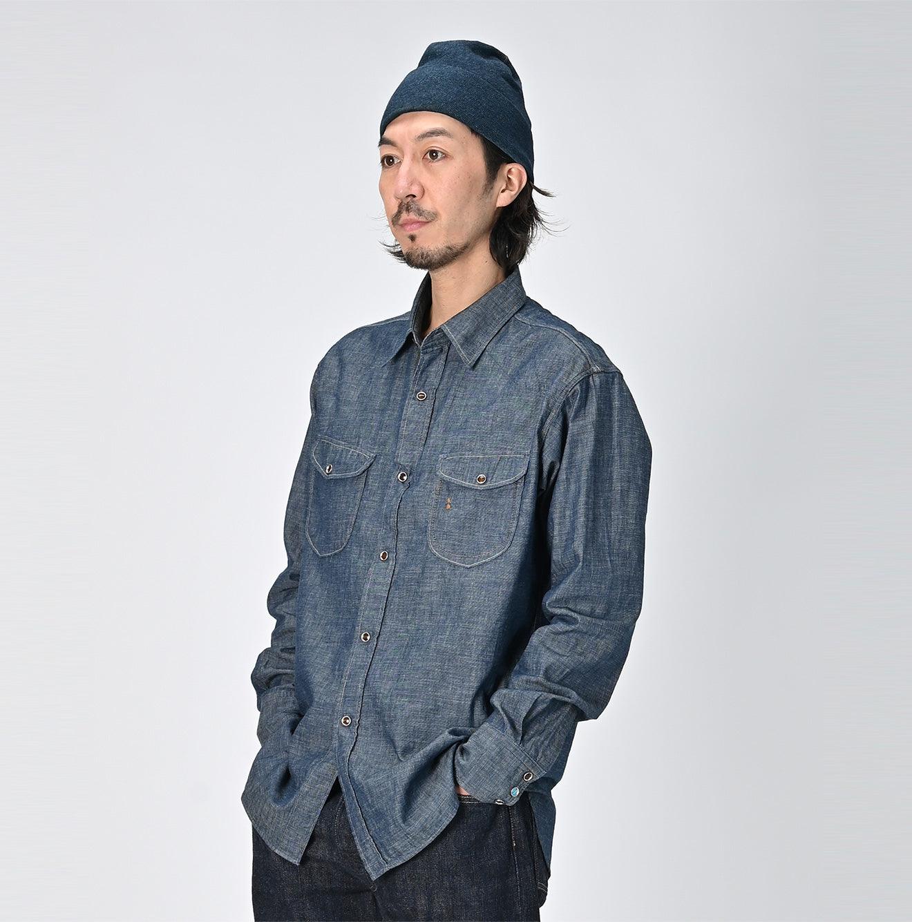 Indigo Dungaree Denim Eastern Shirt Nou - 45R by 45rpm studio - Image 6