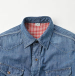 Indigo Dungaree Denim Eastern Shirt Zyu (Size 1 & 2) - 45R by 45rpm studio