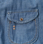 Indigo Dungaree Denim Eastern Shirt Zyu (Size 1 & 2) - 45R by 45rpm studio