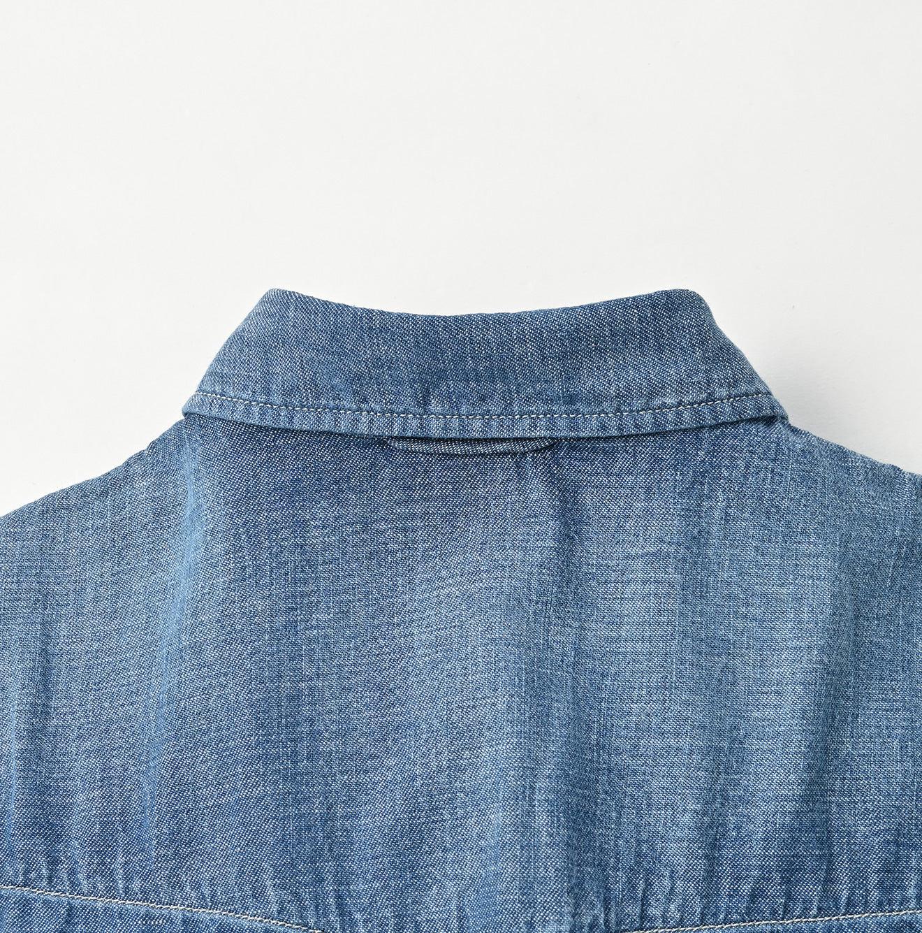 Indigo Dungaree Denim Eastern Shirt Zyu (Size 1 & 2) - 45R by 45rpm studio - Image 12