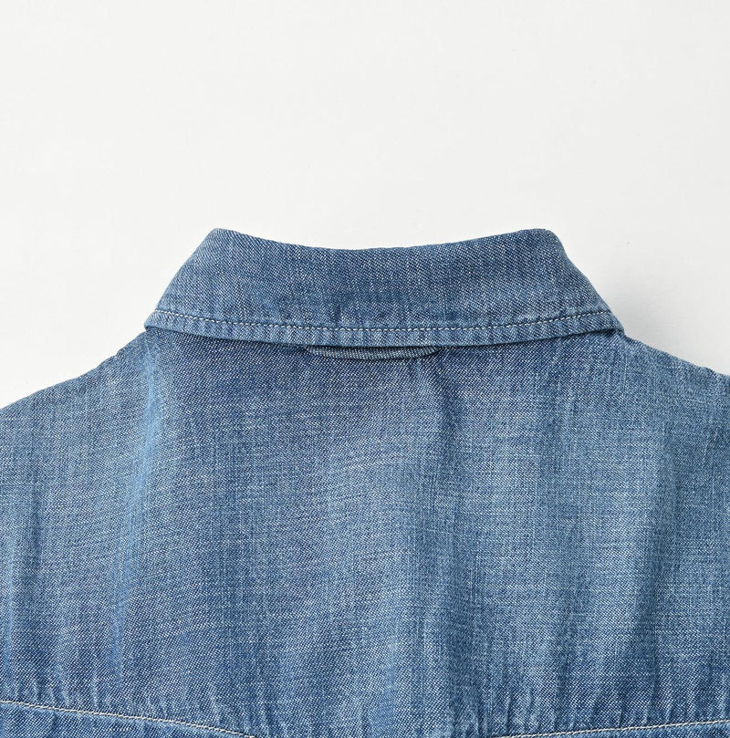 Indigo Dungaree Denim Eastern Shirt Zyu (Size 1 & 2) - 45R by 45rpm studio - Image 12