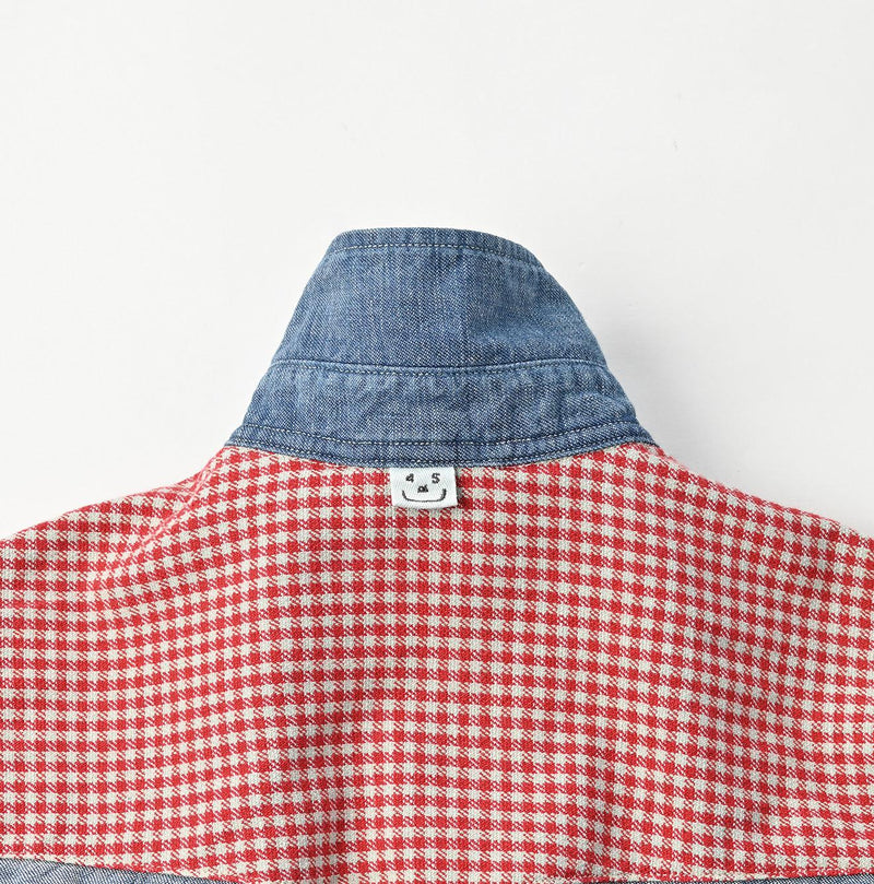 Indigo Dungaree Denim Eastern Shirt Zyu (Size 1 & 2) - 45R by 45rpm studio - Image 15