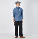 Indigo Dungaree Denim Eastern Shirt Zyu (Size 1 & 2) - 45R by 45rpm studio