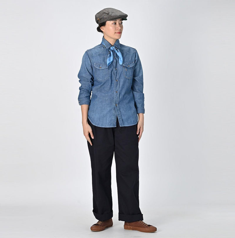 Indigo Dungaree Denim Eastern Shirt Zyu (Size 1 & 2) - 45R by 45rpm studio - Image 16