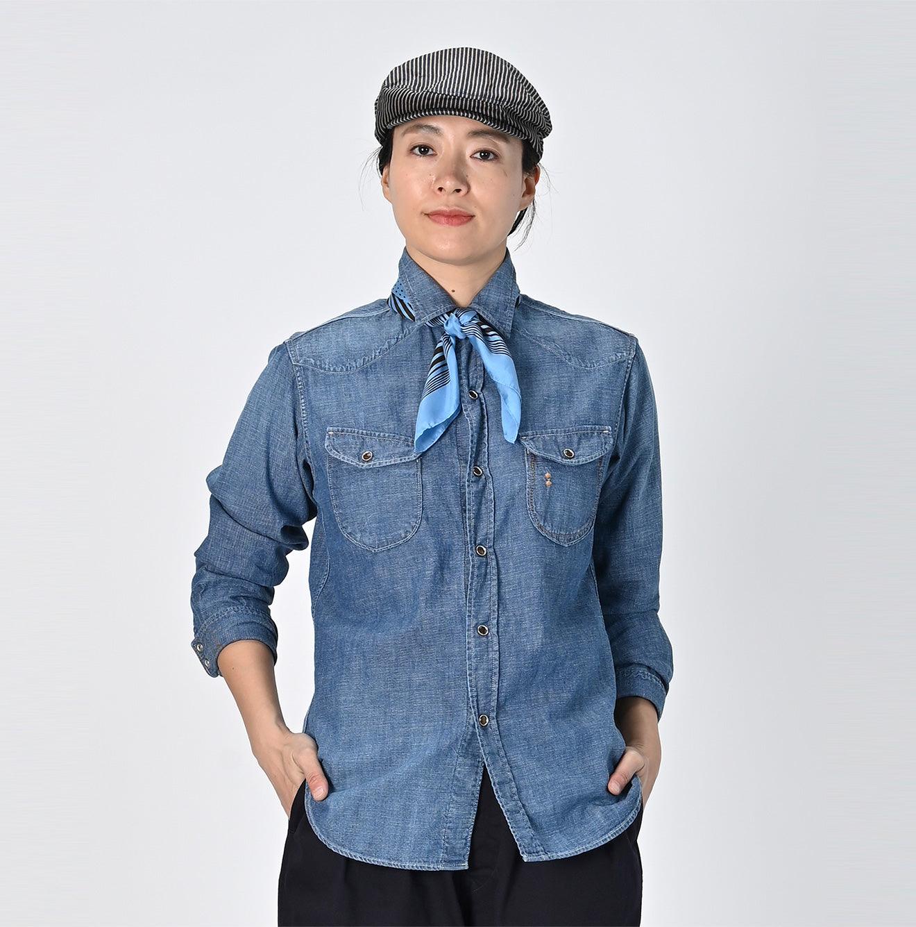 Indigo Dungaree Denim Eastern Shirt Zyu (Size 1 & 2) - 45R by 45rpm studio - Image 3