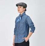 Indigo Dungaree Denim Eastern Shirt Zyu (Size 1 & 2) - 45R by 45rpm studio
