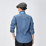 Indigo Dungaree Denim Eastern Shirt Zyu (Size 1 & 2) - 45R by 45rpm studio