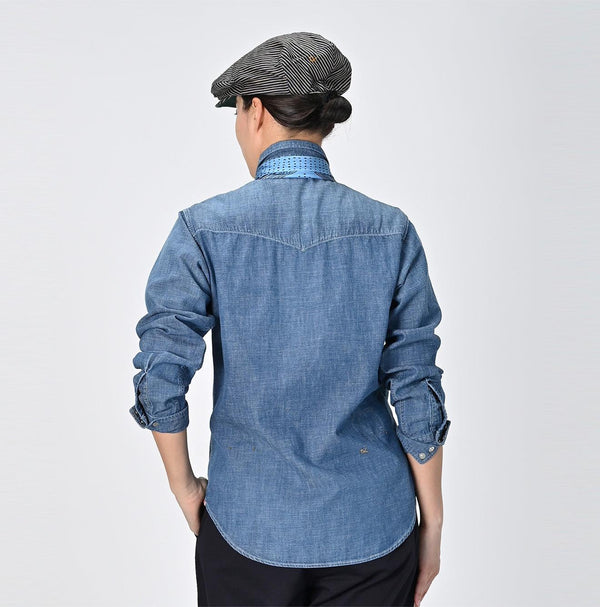 Indigo Dungaree Denim Eastern Shirt Zyu (Size 1 & 2) - 45R by 45rpm studio
