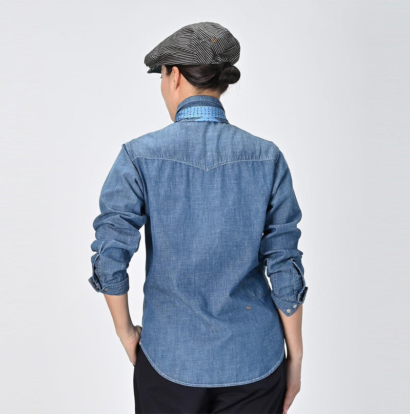 Indigo Dungaree Denim Eastern Shirt Zyu (Size 1 & 2) - 45R by 45rpm studio - Image 5