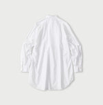 45R Batiste 908 Tuck Stand Collar Shirt (White)