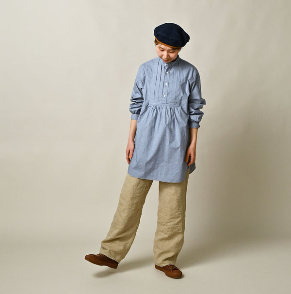 45R Batiste 908 Tuck Stand Collar Shirt