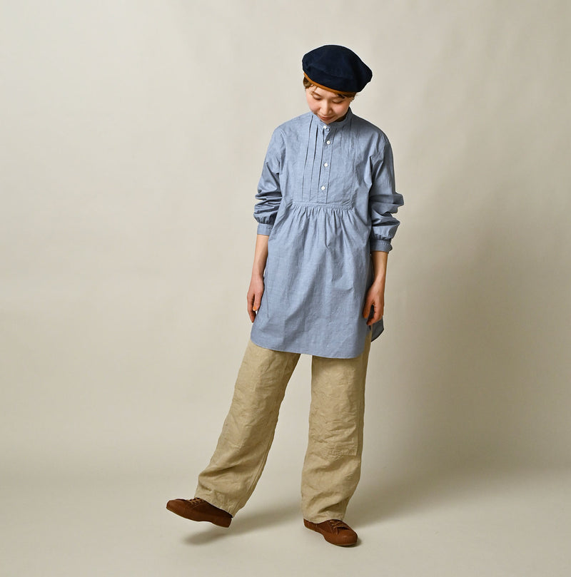 45R Batiste 908 Tuck Stand Collar Shirt - Image 3