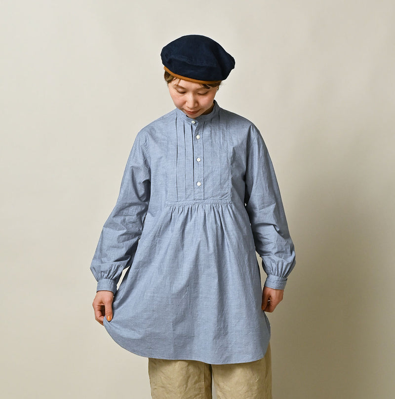 45R Batiste 908 Tuck Stand Collar Shirt - Image 7