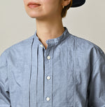 45R Batiste 908 Tuck Stand Collar Shirt