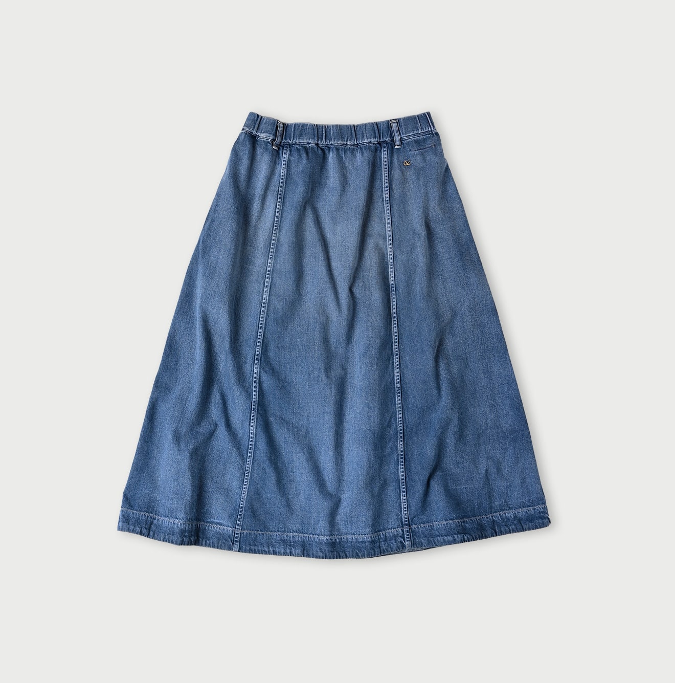 Mon-petit Denim Flare Skirt Tan - 45R by 45rpm studio